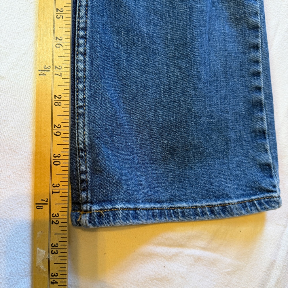 Zara High Rise Straight‎ Leg Jeans Women's Size 2 Medium Wash - Picture 12 of 14
